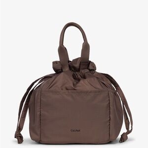 Calpak Chocolate Brown Lunch Bag